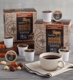 Harry & David Milk Chocolate Caramel Moose Munch Single-Serve Coffee 2/18 Count