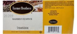 Farmer Brothers Barbecue Spice, 7 Lbs - Original Cain's Blend! 9 Farmer Brothers Barbecue Spice, 7 Lbs - Original Cain's Blend! -Beverage Shop 7846504 ingredients