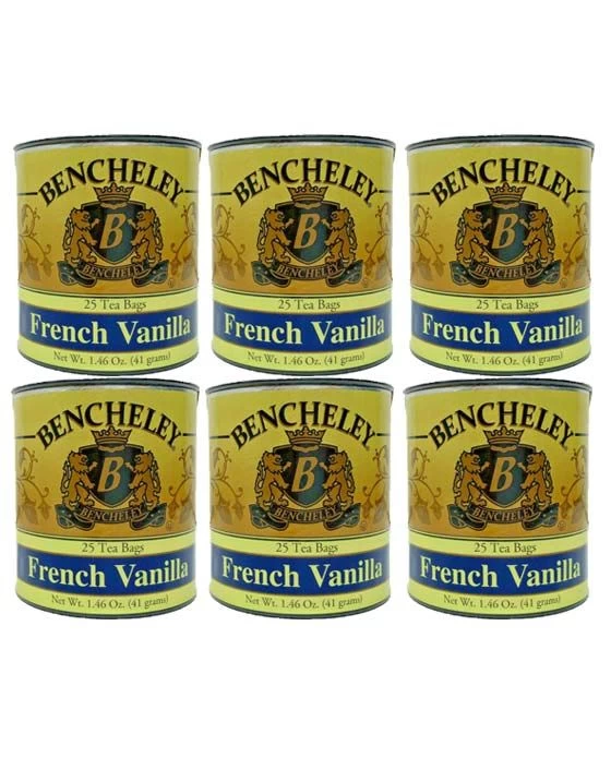 Bencheley Tea Bags, 6/25 Ct French Vanilla Tea 3 Bencheley Tea Bags, 6/25 Ct French Vanilla Tea