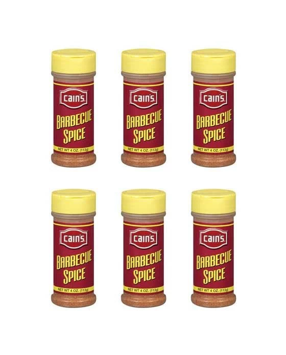 Cain's Barbecue Spice, 6/4 Oz Bottles