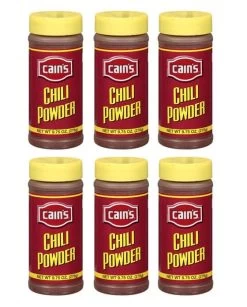 Cain's Chili Powder, 6 Bottle (9.75 Oz Each)