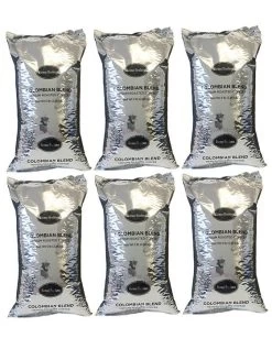 Farmer Brothers Colombian Blend Coffee Bean (6 Bags/5 Lbs Ea.)