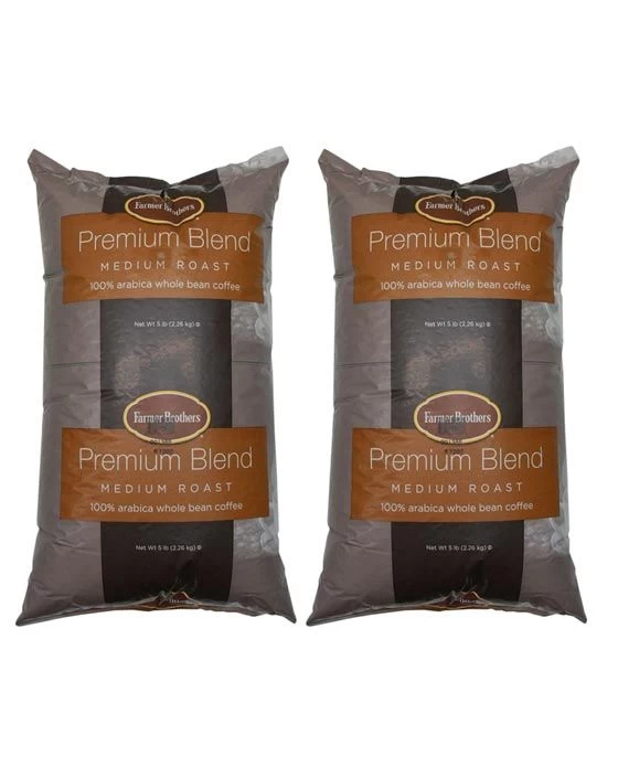 Farmer Brothers Medium Roast 100% Arabica Bean (2 Bags/5 Lbs Ea.) 3 Farmer Brothers Medium Roast 100% Arabica Bean (2 Bags/5 Lbs Ea.)