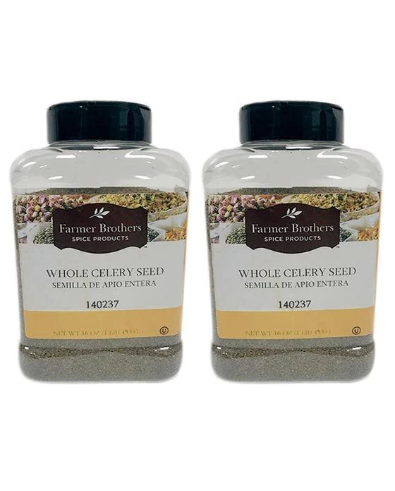Farmer Brothers Whole Celery Seed (2 Bottles/1 Lb Ea.) 3 Farmer Brothers Whole Celery Seed (2 Bottles/1 Lb Ea.)
