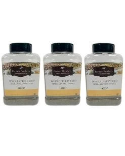 Farmer Brothers Whole Celery Seed (3 Bottles/1 Lb Ea.)