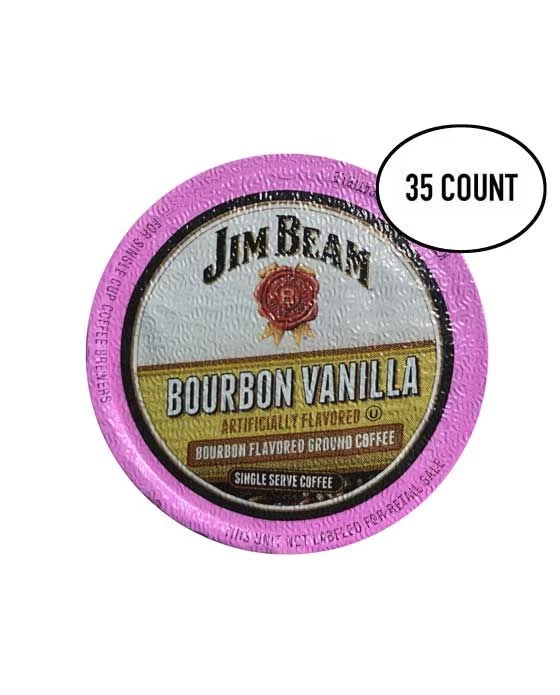 Jim Beam Bourbon Vanilla Flavored Single Serve Cups, 35 Cups 3 Jim Beam Bourbon Vanilla Flavored Single Serve Cups, 35 Cups