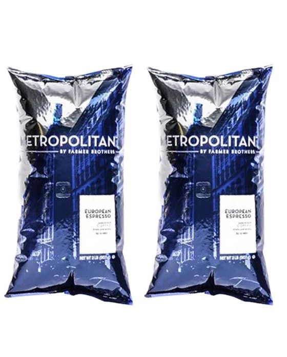 Metropolitan European Espresso Whole Bean - 2 Bags/2 Lbs Ea. 3 Metropolitan European Espresso Whole Bean - 2 Bags/2 Lbs Ea.