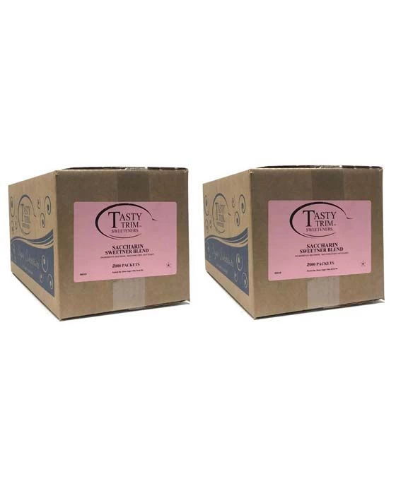 Tasty Trim Saccharin (Pink Sugar Substitute), 2 Boxes (2,000 Packets Ea.) 3 Tasty Trim Saccharin (Pink Sugar Substitute), 2 Boxes (2,000 Packets Ea.)