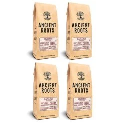 Ancient Roots Hazelnut Medium Roast Flavored Mushroom Ground Coffee 4/12 Oz Bags