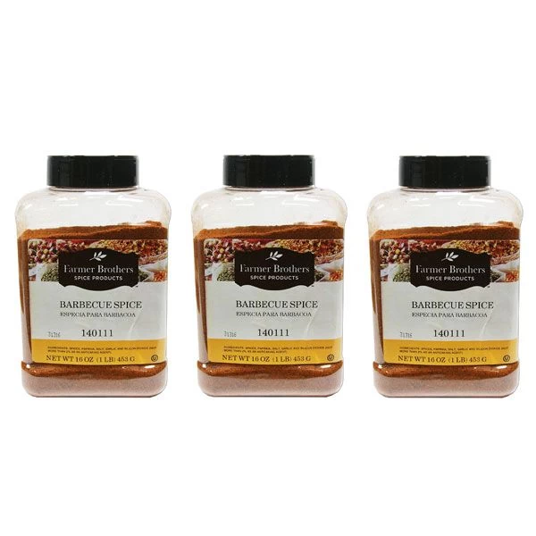 Farmer Brothers Barbecue Spice, Blend (3 Bottle/1 Lb Each) 3 Farmer Brothers Barbecue Spice, Blend (3 Bottle/1 Lb Each)