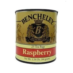 Bencheley Raspberry Tea, 25 Tea Bags (1.46 Oz) -Beverage Shop bencheley raspberry tea1 1