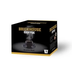 Brickhouse Single Serve Coffee, Breakfast Blend, 72 Count -Beverage Shop brickhouse breakfast blend single serve cups 12 count