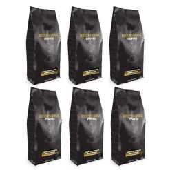 Brickhouse Ground Coffee, BRICKHOUSE Blend: 100% Colombian Dark Roast, 6/12 Oz Bags