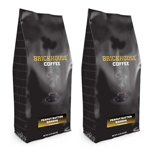 Brickhouse Ground Coffee, Peanut Butter Banana, 2/12 Oz Bags 3 Brickhouse Ground Coffee, Peanut Butter Banana, 2/12 Oz Bags