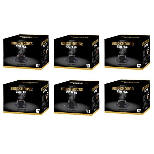 Brickhouse Single Serve Coffee, BRICKHOUSE Blend - 100% Colombian Dark Roast, 72 Count 3 Brickhouse Single Serve Coffee, BRICKHOUSE Blend - 100% Colombian Dark Roast, 72 Count