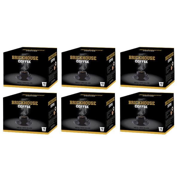 Brickhouse Single Serve Coffee, Milk Chocolate Caramel, 72 Count 3 Brickhouse Single Serve Coffee, Milk Chocolate Caramel, 72 Count