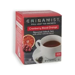 China Mist - Cranberry Blood Orange Organic Black Full Leaf Tea Sachet, 2 Boxes 15 Count Each 7 China Mist - Cranberry Blood Orange Organic Black Full Leaf Tea Sachet, 2 Boxes 15 Count Each -Beverage Shop china mist cranberry blood orange organic black full leaf tea sachet 15 count 1