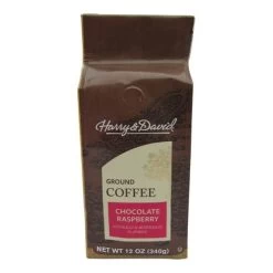 Harry & David Chocolate Raspberry Ground Coffee, 3 Bags (12 Oz Each) -Beverage Shop crc1 1