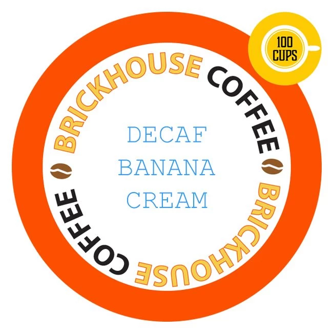 Brickhouse Single Serve Coffee, Decaf Banana Cream, 100 Count 3 Brickhouse Single Serve Coffee, Decaf Banana Cream, 100 Count