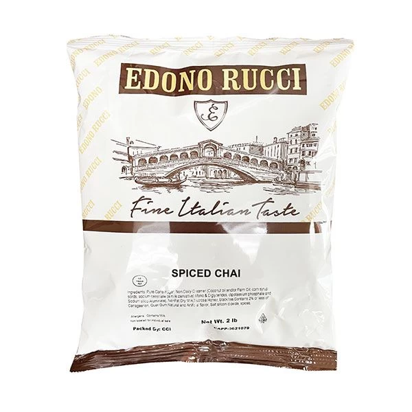 Edono Rucci Spiced Chai Tea Latte 1 Bag (2 Lbs) 2 Edono Rucci Spiced Chai Tea Latte 1 Bag (2 Lbs)