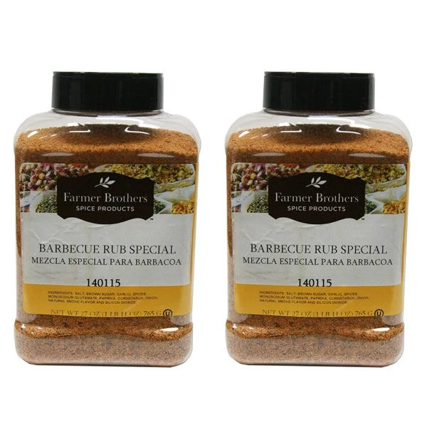 Farmer Brothers Barbecue Rub Special (2 Bottle/1 Lb 11 Oz ) 3 Farmer Brothers Barbecue Rub Special (2 Bottle/1 Lb 11 Oz )