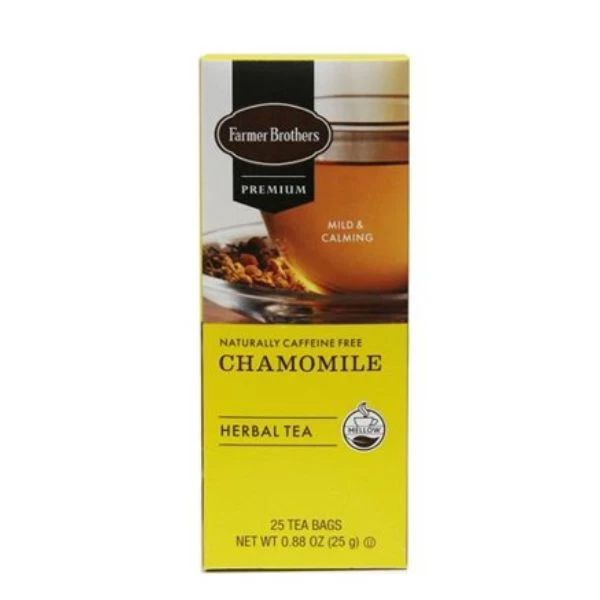 Farmer Brothers Premium: Chamomile Hot Tea, 2/25 Ct Tea Boxes 4 Farmer Brothers Premium: Chamomile Hot Tea, 2/25 Ct Tea Boxes - Image 2
