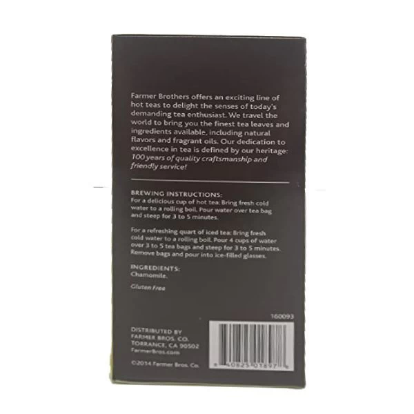 Farmer Brothers Premium: Chamomile Hot Tea, 2/25 Ct Tea Boxes 6 Farmer Brothers Premium: Chamomile Hot Tea, 2/25 Ct Tea Boxes - Image 4
