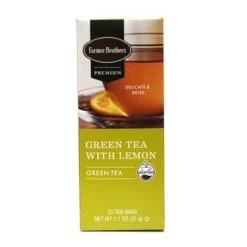 Farmer Brothers Premium Green Tea With Lemon, 6/25 Ct Tea Boxes 9 Farmer Brothers Premium Green Tea With Lemon, 6/25 Ct Tea Boxes -Beverage Shop fblemontea1 2