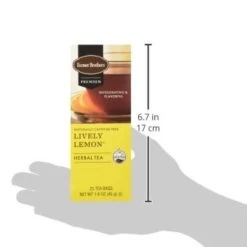 Farmer Brothers Premium: Lively Lemon Hot Tea, 2/25 Ct Tea Boxes -Beverage Shop fbliveltlemon3 2