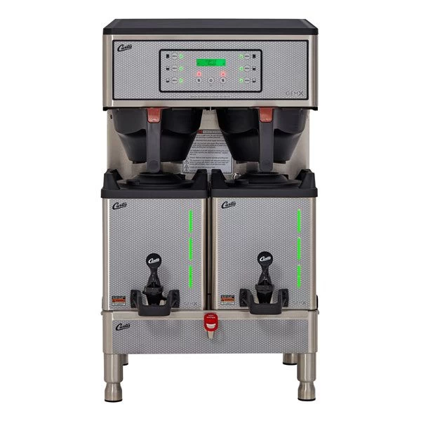 Curtis GEMXTIFT10A1000 G3 GemX Gemini® IntelliFresh® Twin 1.5 Gallon Coffee Brewer With FreshTrac® Satellites 3 Curtis GEMXTIFT10A1000 G3 GemX Gemini® IntelliFresh® Twin 1.5 Gallon Coffee Brewer With FreshTrac® Satellites