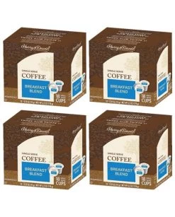 Harry & David Breakfast Blend Coffee Single Serve Cups, 4/18 Count