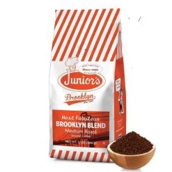 Junior's Most Fabulous Brooklyn Blend, Medium Roast Ground Coffee, 6/12 Oz Bags -Beverage Shop juniorabrooklyn 3