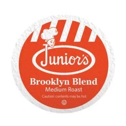 Junior's Most Fabulous Brooklyn Blend, Medium Roast Single Single Serve 18 Ct 8 Junior's Most Fabulous Brooklyn Blend, Medium Roast Single Single Serve 18 Ct -Beverage Shop juniors most fabulous brooklyn blend medium roast single single serve 1 ct