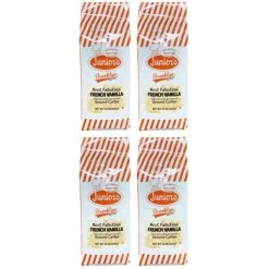Junior's Most Fabulous French Vanilla, Medium Roast Ground Coffee, 4/12 Oz Bags
