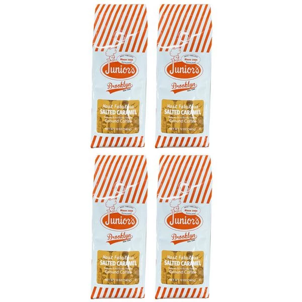 Junior's Most Fabulous Salted Caramel Ground Coffee, 4/12 Oz Bag 3 Junior's Most Fabulous Salted Caramel Ground Coffee, 4/12 Oz Bag