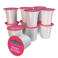 Market & Main Coconut Macaroon Single Serve Coffee Cups, 6 Boxes (72 Cups) 12 Market & Main Coconut Macaroon Single Serve Coffee Cups, 6 Boxes (72 Cups) -Beverage Shop market main onecup coconut macaroon compatible with keurig k cup brewers 12 count1 1