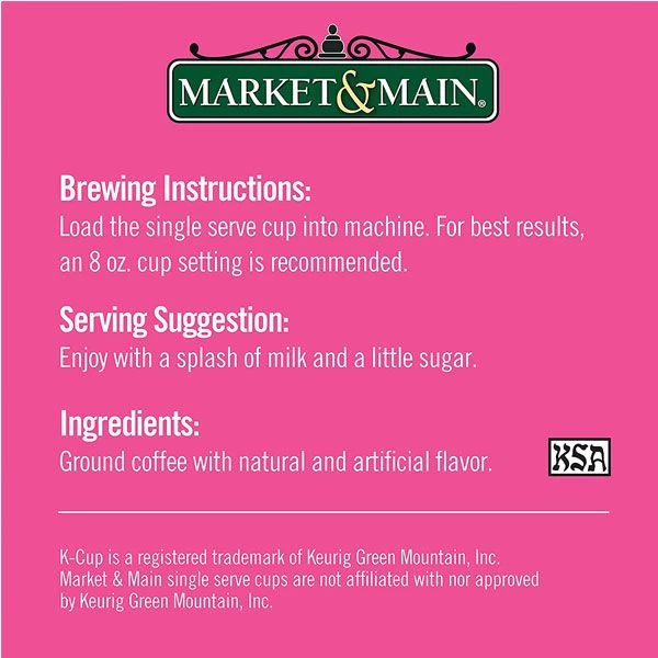 Market & Main Coconut Macaroon Single Serve Coffee Cups, 6 Boxes (72 Cups) 10 Market & Main Coconut Macaroon Single Serve Coffee Cups, 6 Boxes (72 Cups) - Image 8