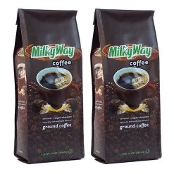 Milky Way Caramel, Nougat And Chocolate, Naturally And Artificially Flavored Ground Coffee,2/10 Oz Bags