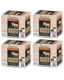 Moose Munch Single Serve Coffee By Harry & David, Maple Walnut, 4/18 Count