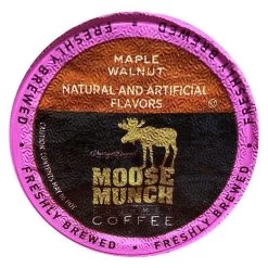 Moose Munch Single Serve Coffee By Harry & David, Maple Walnut, 4/18 Count -Beverage Shop moosemunchmaplewalnut 1