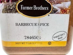 Farmer Brothers Barbecue Spice, 7 Lbs - Original Cain's Blend! 7 Farmer Brothers Barbecue Spice, 7 Lbs - Original Cain's Blend! -Beverage Shop original cains blend