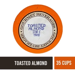 Toasted Almond Coffee, 35 Single Serve Cups -Beverage Shop ya2